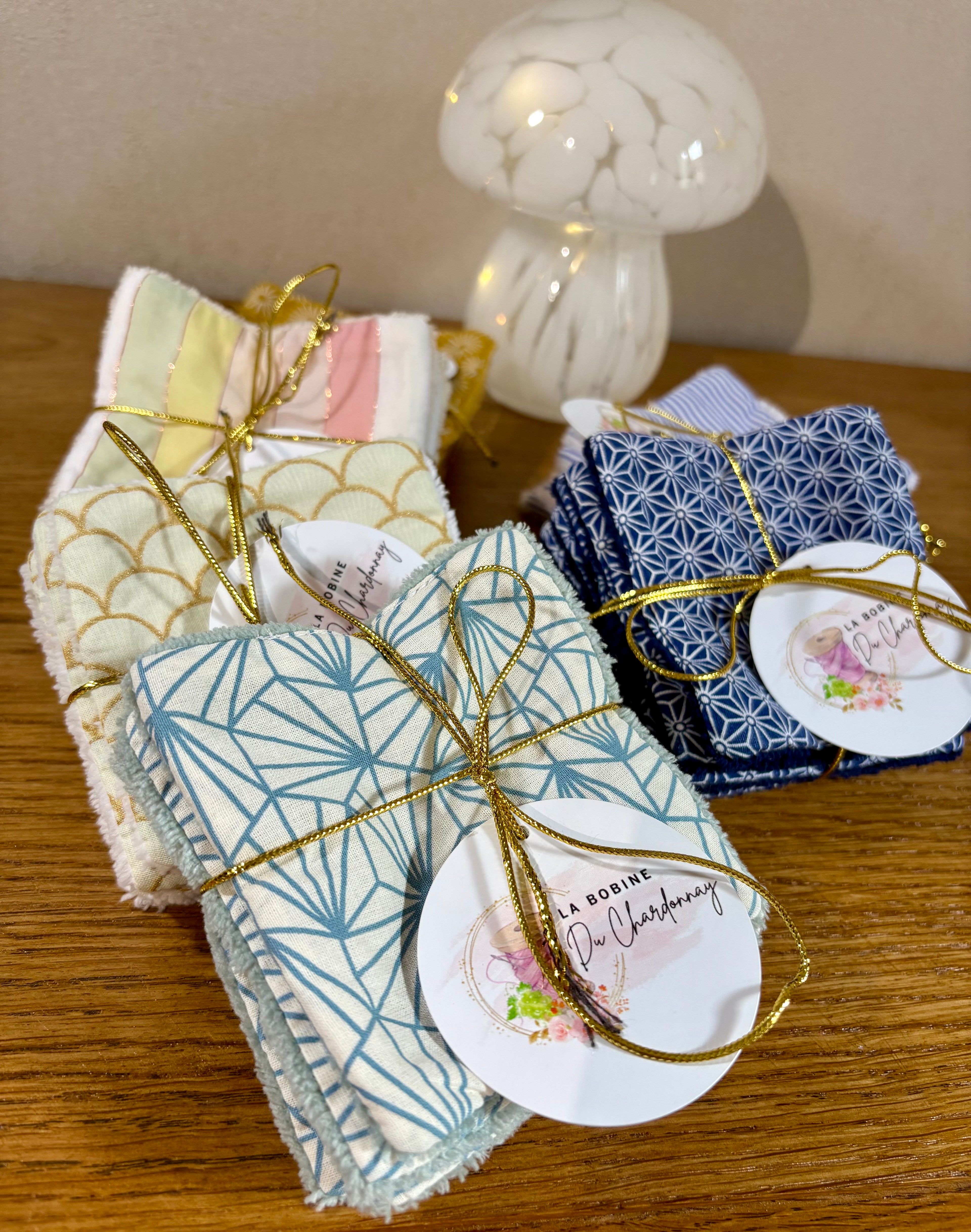 Lingettes démaquillantes thème géométrique