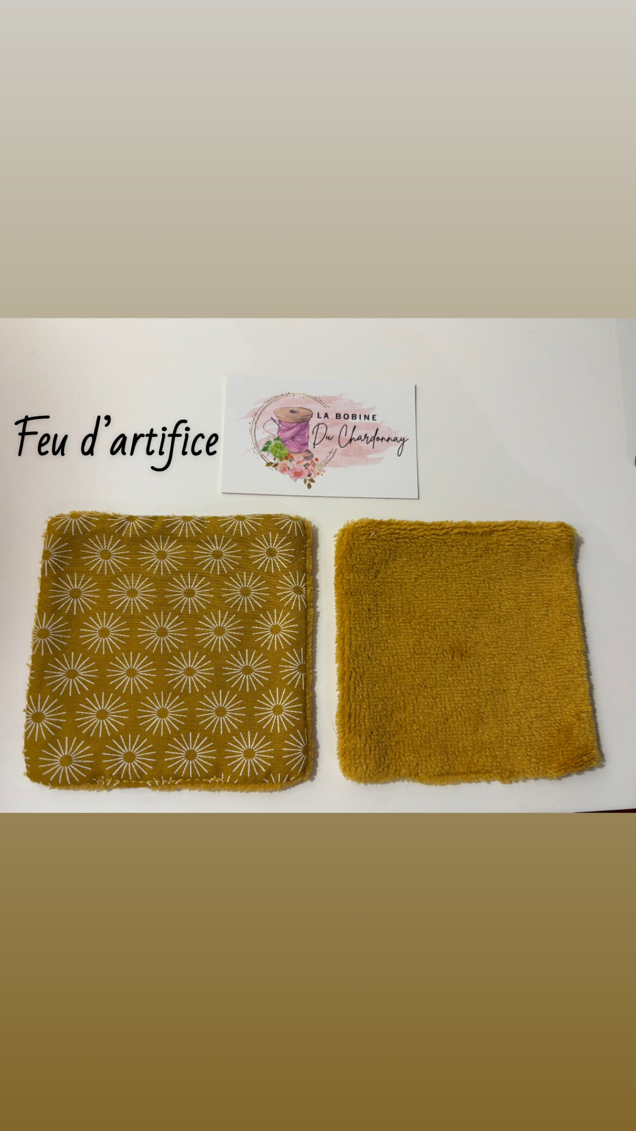 Lingettes démaquillantes thème géométrique